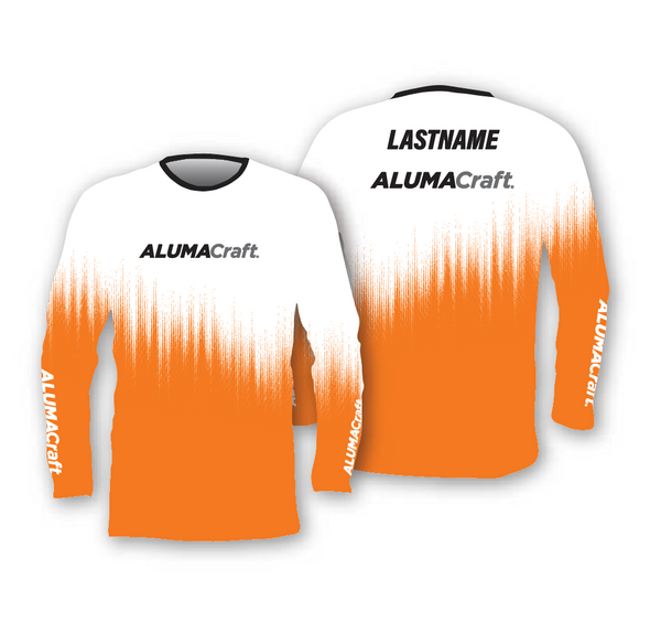 Personalized Alumacraft Dotted Wave Long Sleeve Jersey