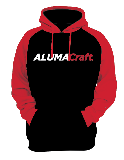 Alumacraft Men's Colorblock Hoodie-Black