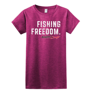 Ladies Alumacraft Fishing Freedom Heathered Tee