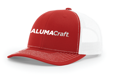 ALUMACRAFT Trucker Snapback Cap Red/White